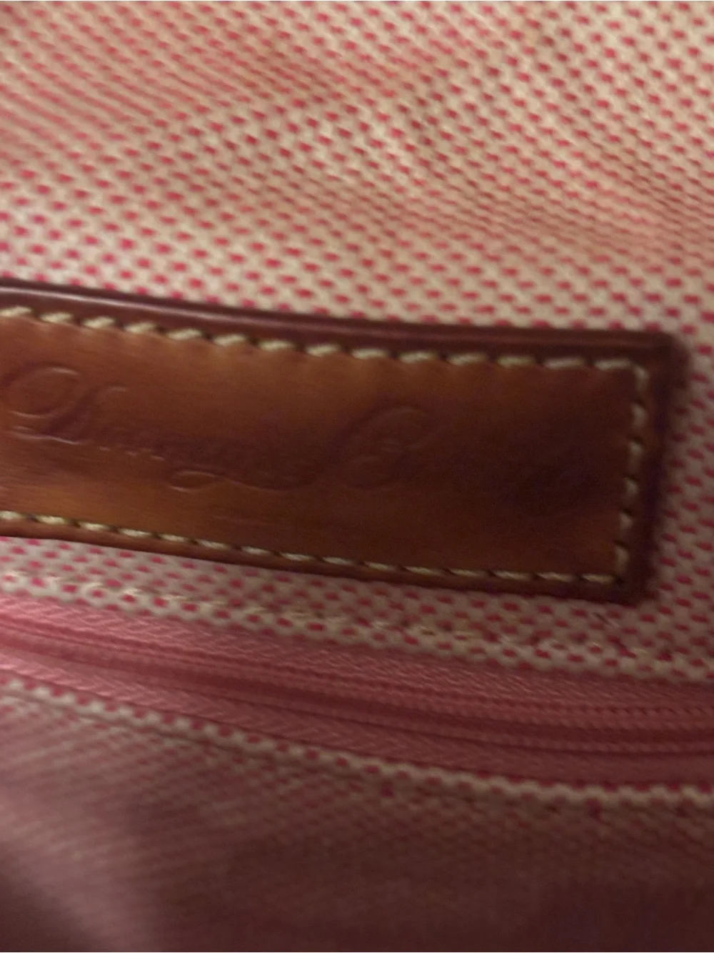 DOONEY & BOURKE MONOGRAM CANVAS KRISTEN TOTE